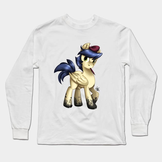 Pixel Wing the Art Pony Long Sleeve T-Shirt by Mischanima